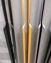 Slim Aluminuim Profile for 6 mm Glass-  Half Handle 2 cm